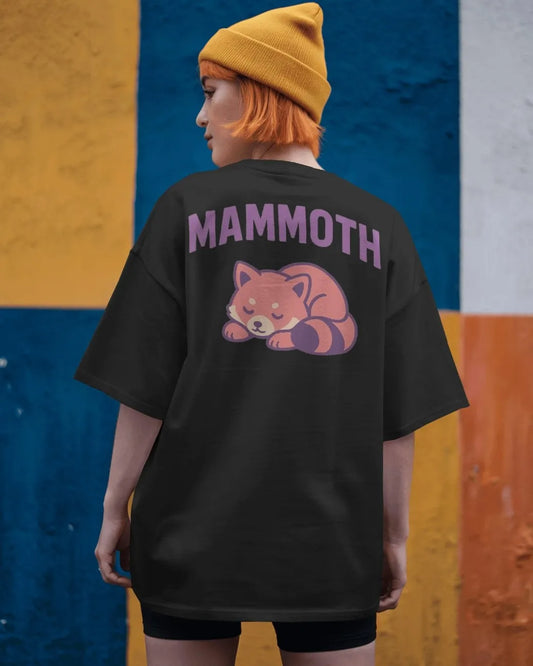 Red Panda Rebellion Women Oversized T-shirt