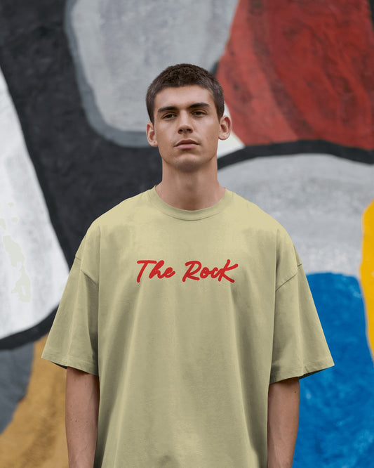 The Rock Guitar Vibes Mens Oversized T-shirt