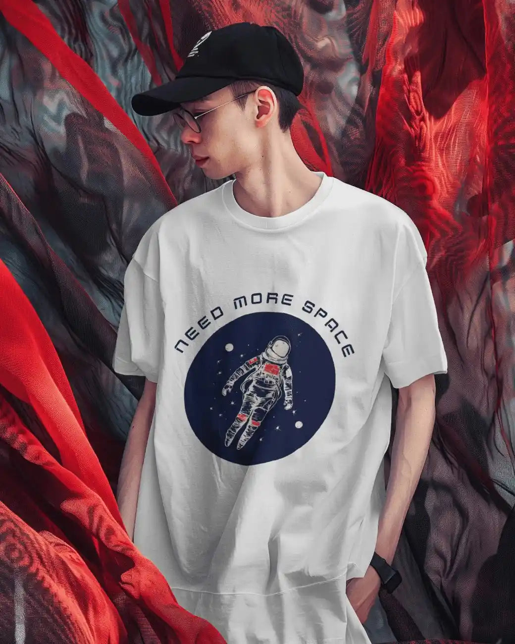 Need More Space Mens Oversized T-shirt
