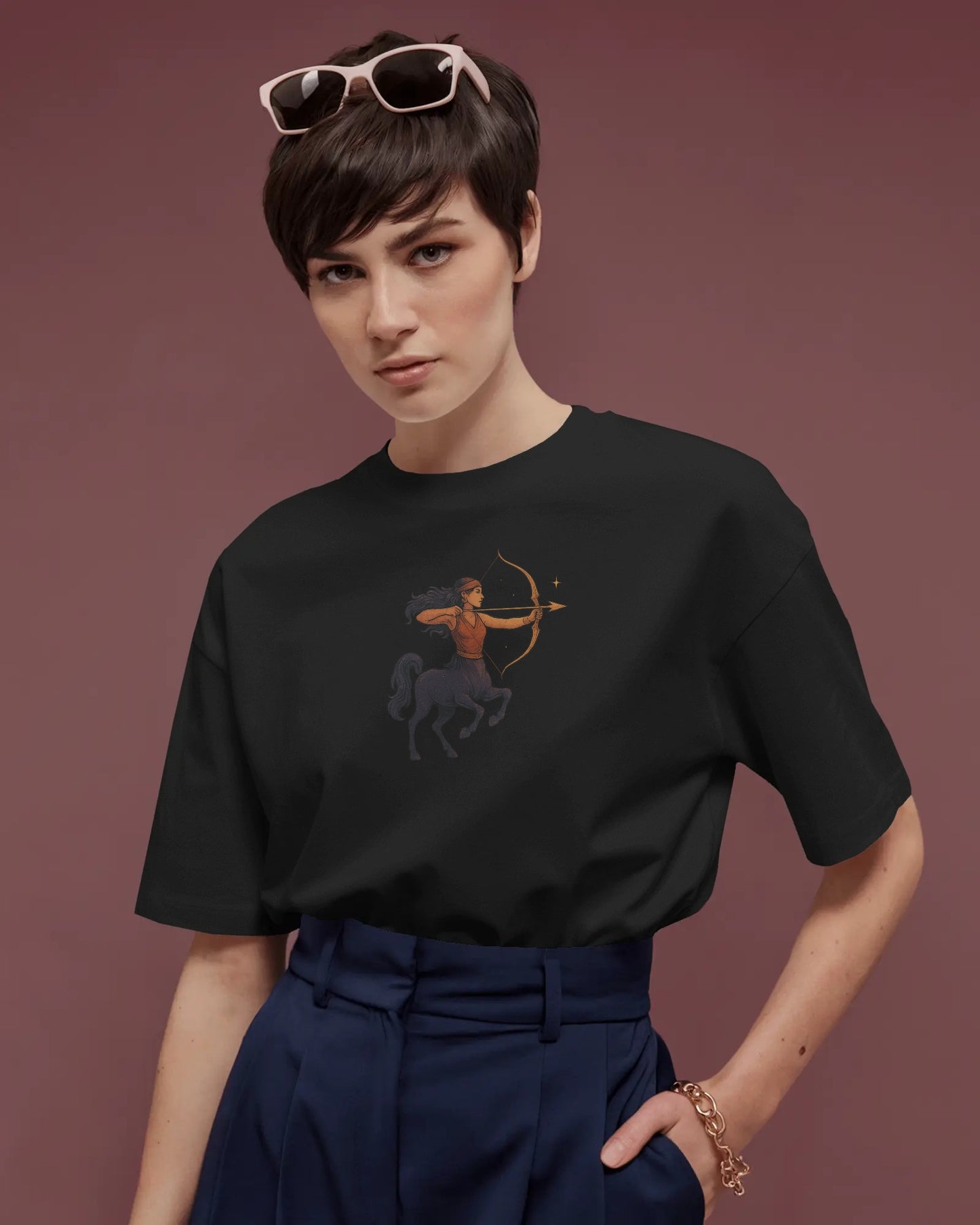 Celestial Archer Women Oversized T-shirt