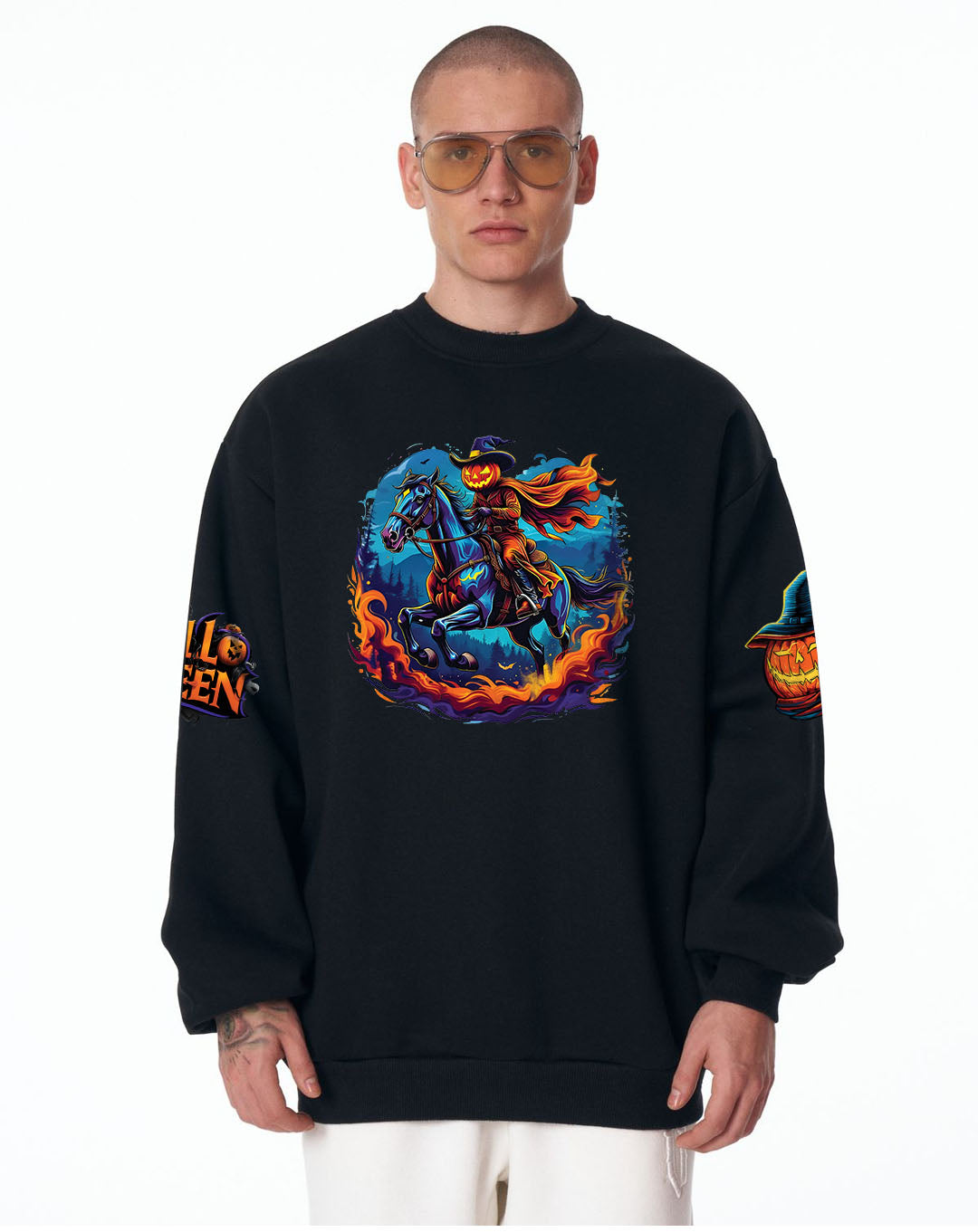 Flaming Rider Halloween Sweatshirt