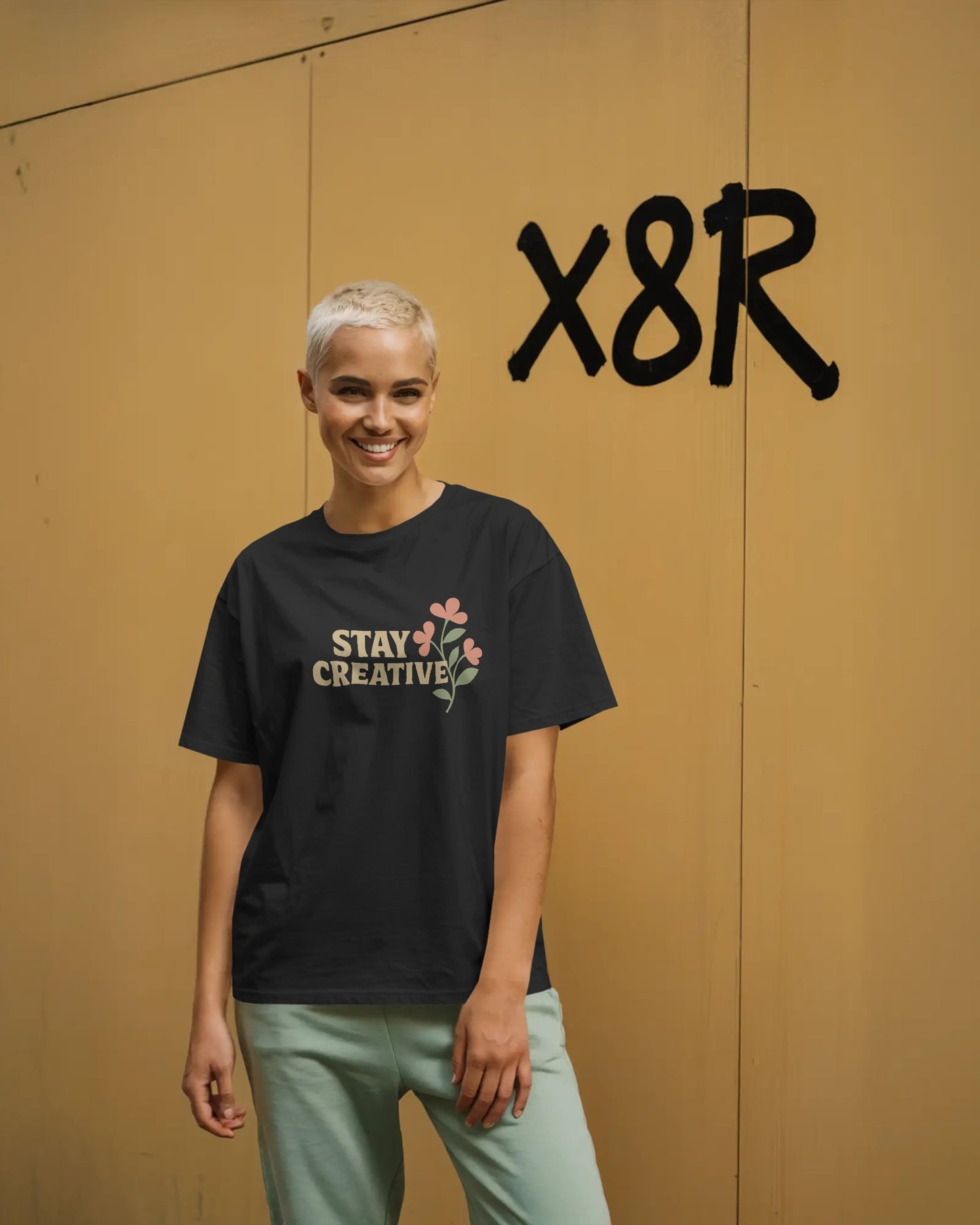 Wild & Creative Bloom Women Oversized T-shirt