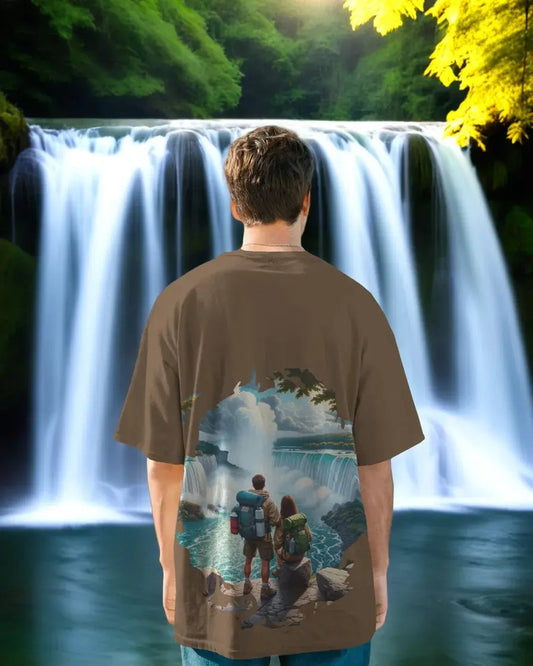 Echoes of the Falls Mens Oversized T-shirt