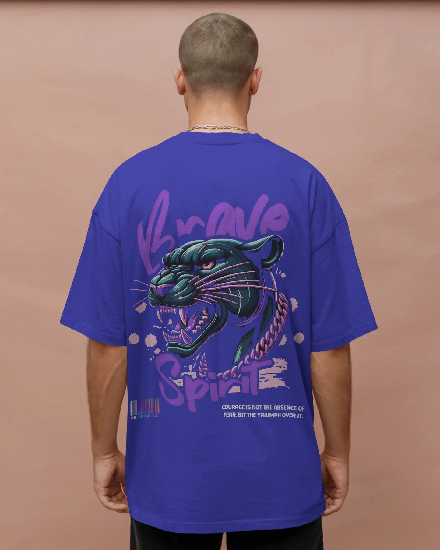 Brave Spirit Mens Oversized T-shirt