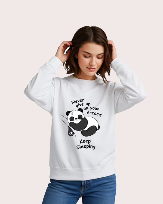 Dreamy Panda Womens Sweatshirt