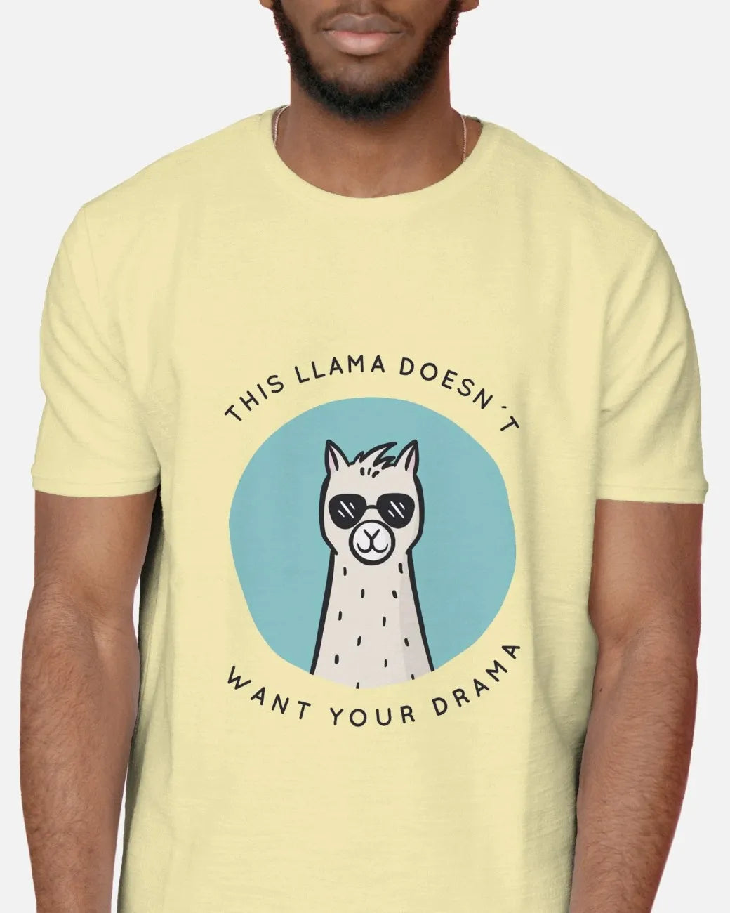 Chill Llama Club Mens Oversized T-shirt