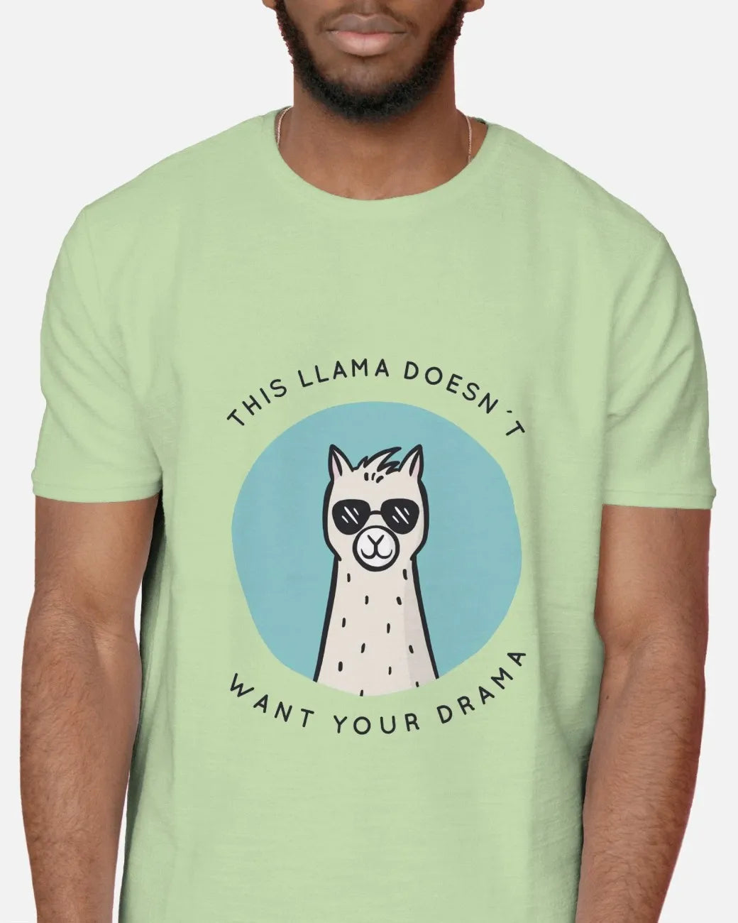 Chill Llama Club Mens Oversized T-shirt