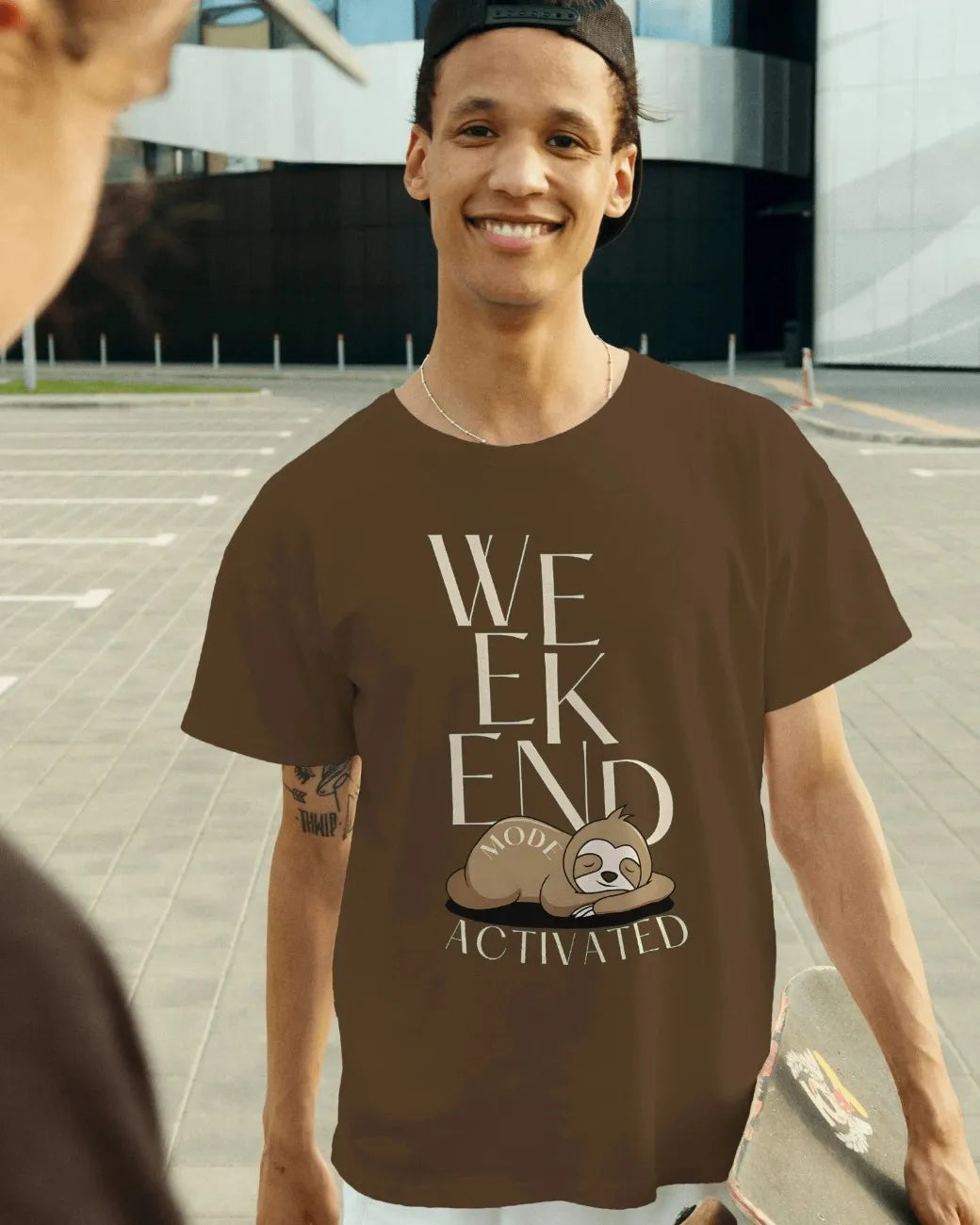 Weekend Mode Activated Mens Oversized T-shirt