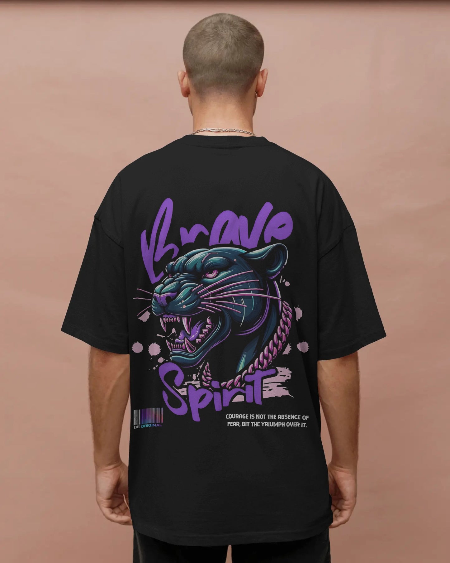 Brave Spirit Mens Oversized T-shirt