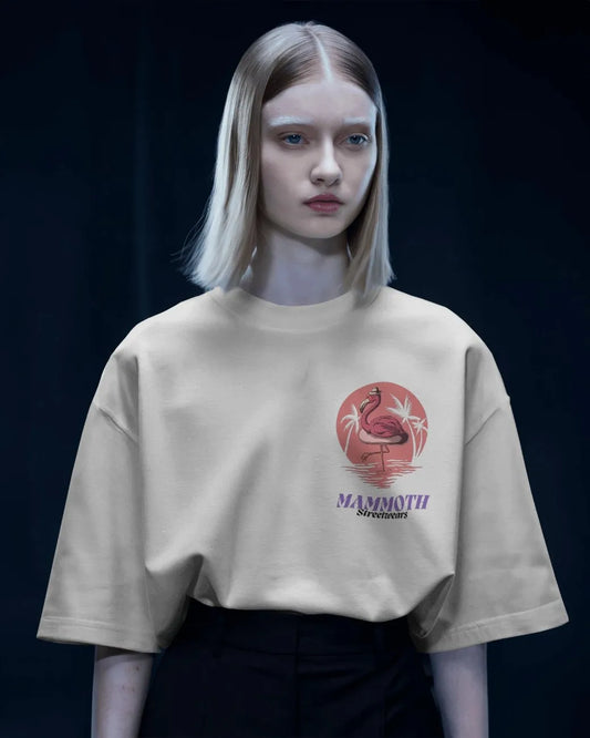 Tropical Elegance Women Oversized T-shirt