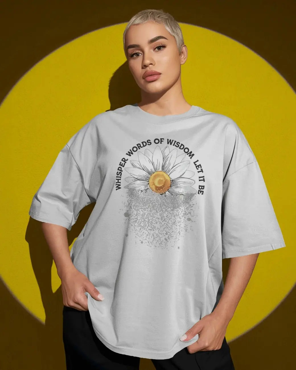Whispers in Bloom Women Oversized T-shirt