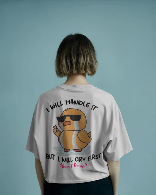 Crying in Style Womens Oversized T-shirt