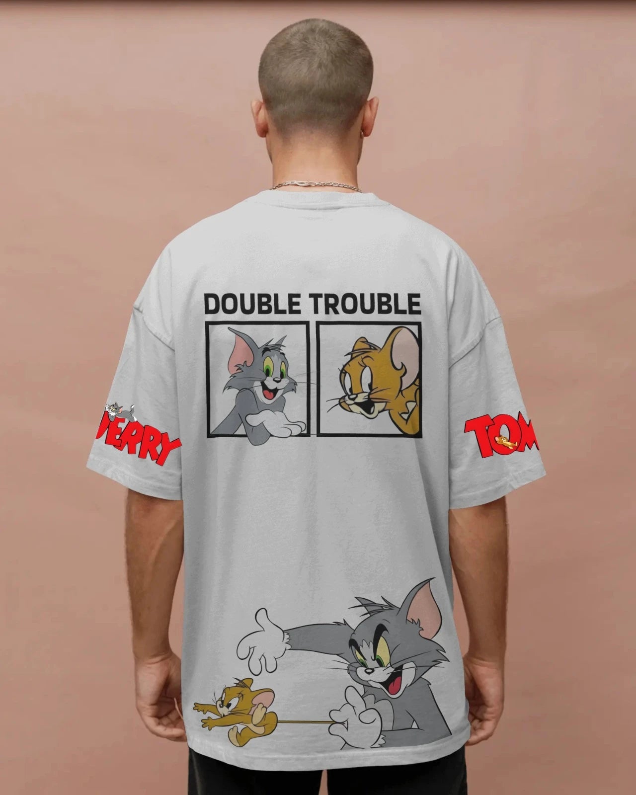 Double Trouble Mens Oversized T-shirt