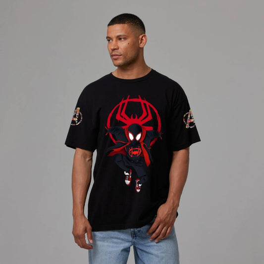 Miles Morales Spider-Verse Mens Oversized T-shirt