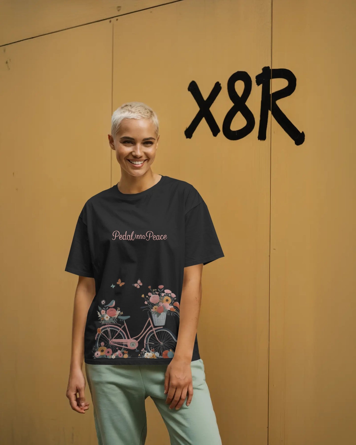 Path of Peace Women Oversized T-shirt