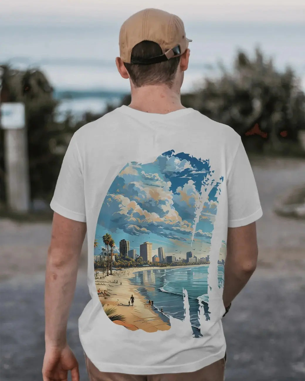 Coastline Chronicles Mens Oversized T-shirt