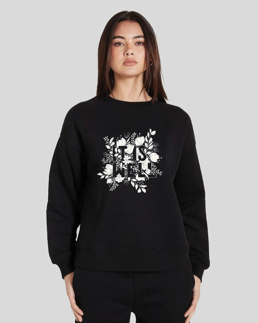 Magnolia Noir Womens Sweatshirt