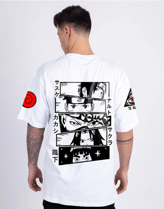 Premium Naruto Team 7 Kakashi Mens Oversized T-shirt