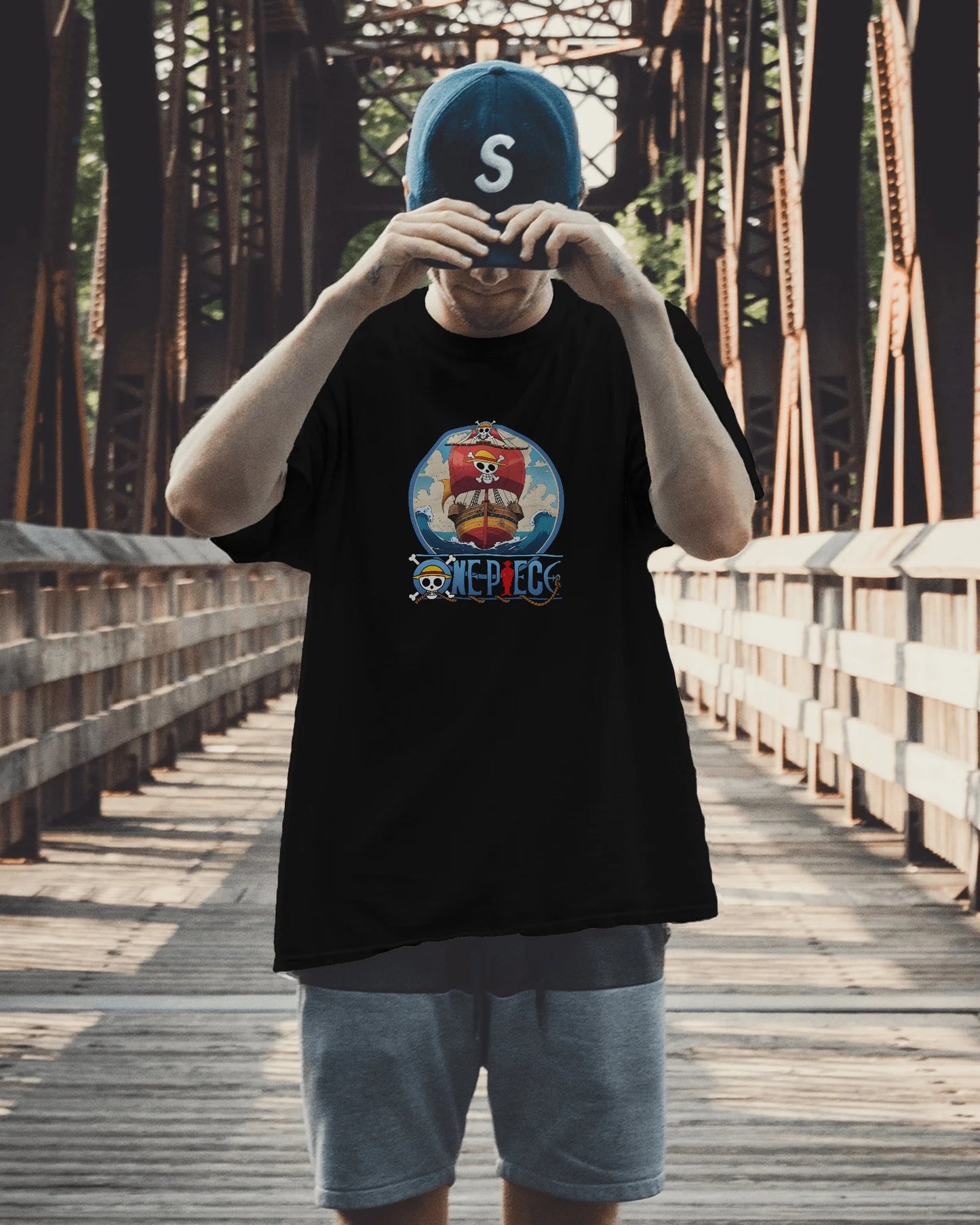 Straw Hat Mens Oversized T-shirt