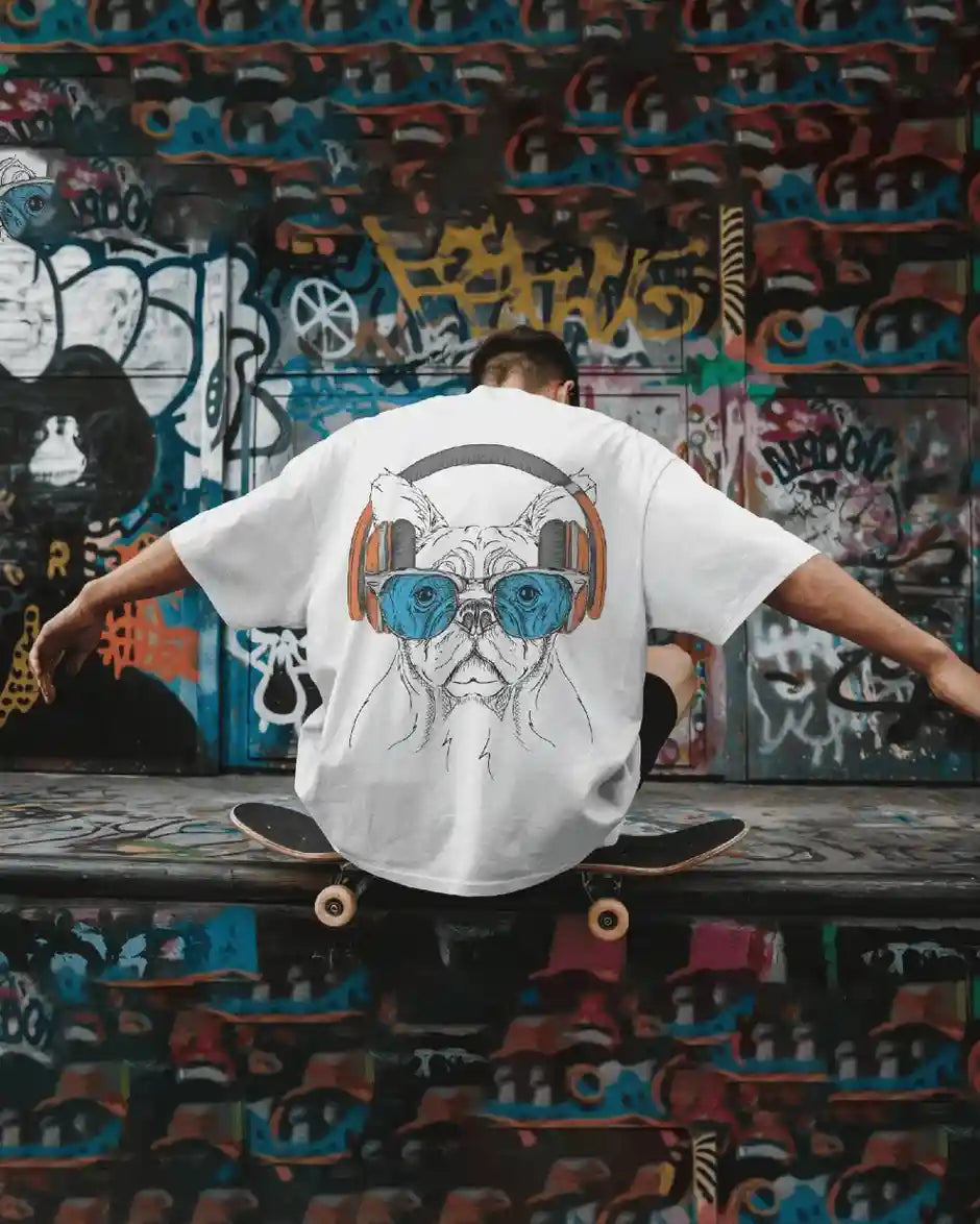 Headphone Mens Oversized T-shirt