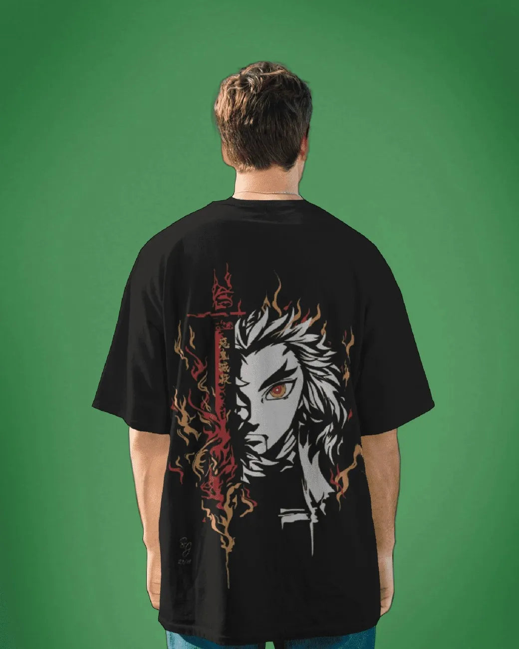 Rengoku Mens Oversized T-shirt