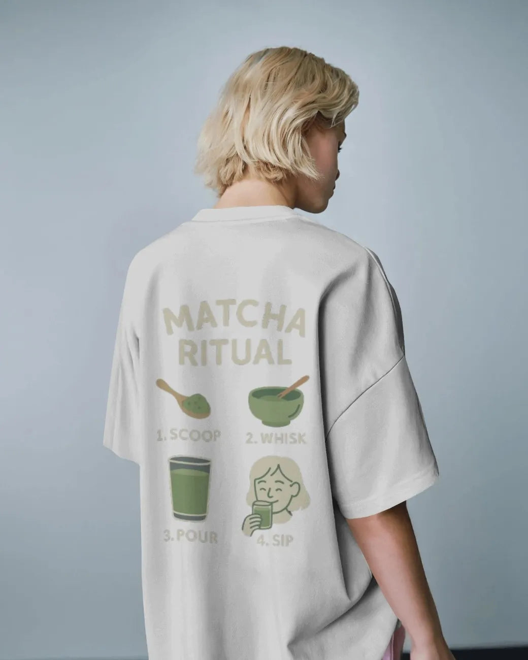 Matcha Flow Women Oversized T-shirt