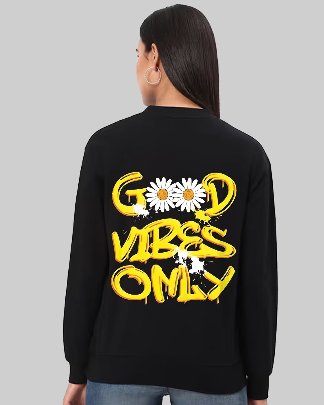 Daisy Vibes Womens Sweatshirt