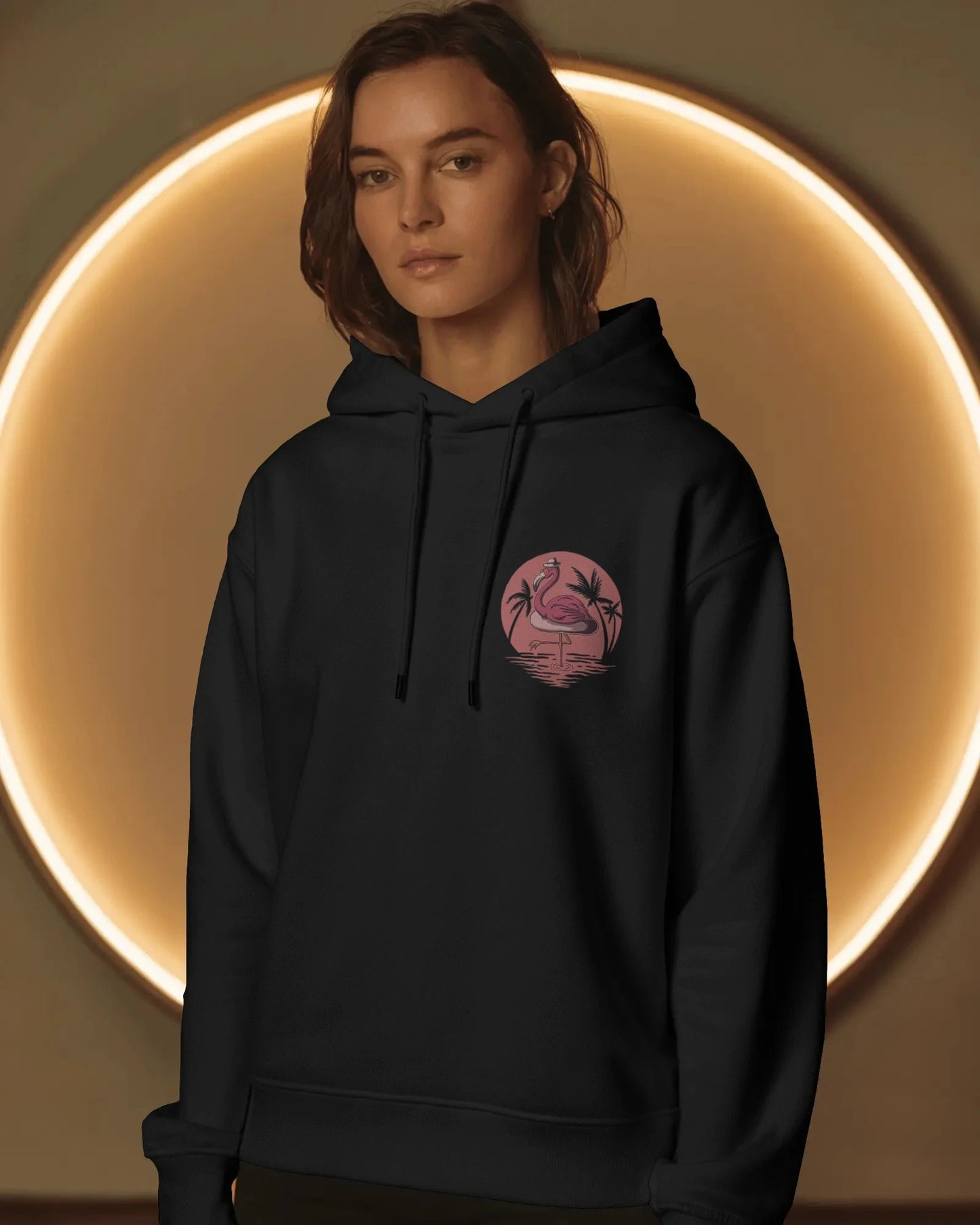 Flamingo Vibe Women Hoodies