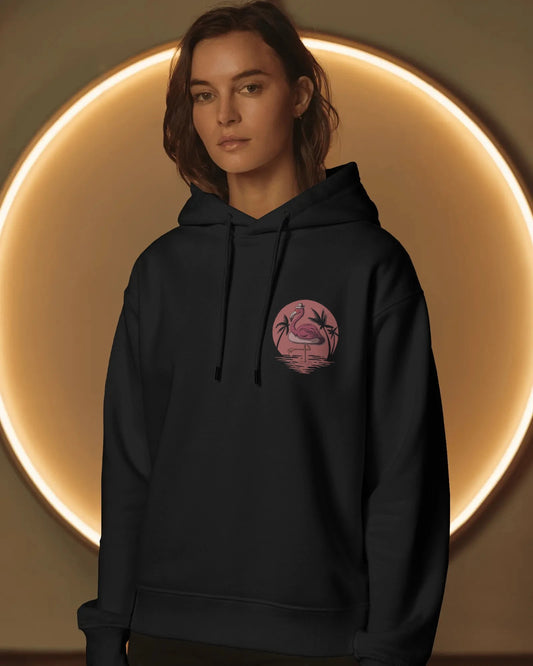 Flamingo Vibe Women Hoodies
