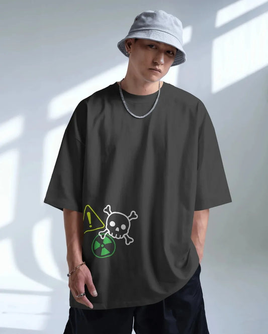 Radioactive Aesthetic Mens Oversized T-shirt