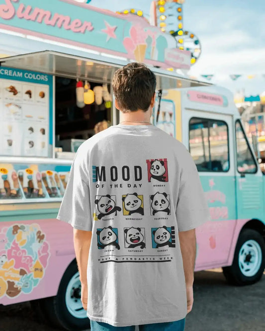 Panda Mood Mens Oversized T-shirt