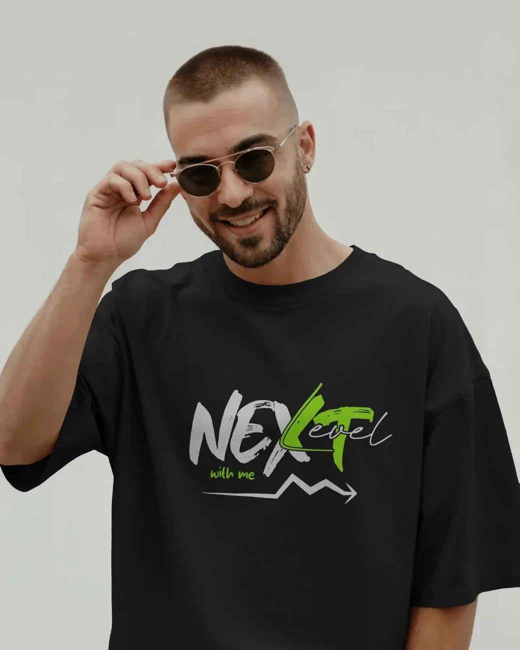 Next Level Handles Mens Oversized T-shirt