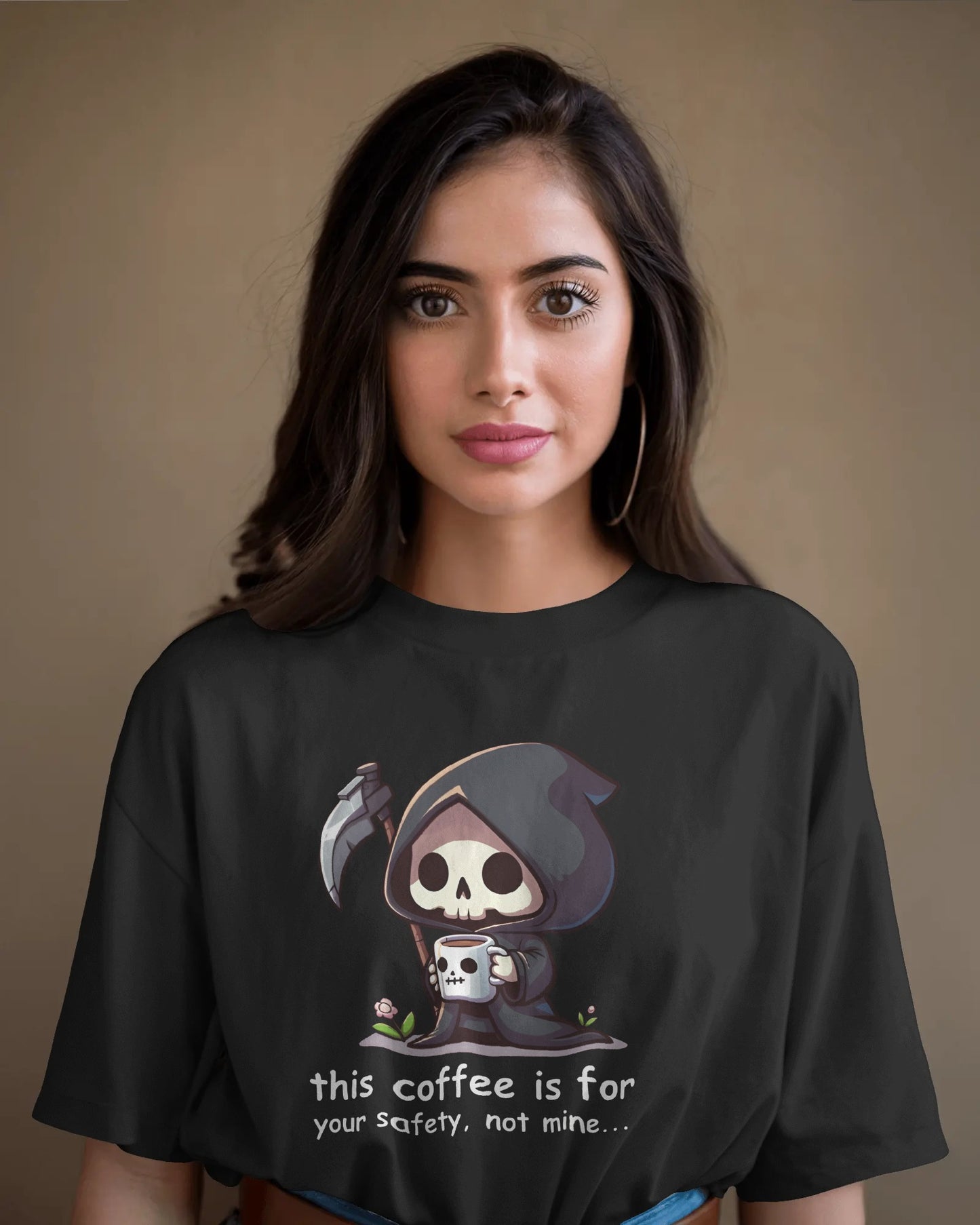 Grim Roast Duo Women Oversized T-shirt