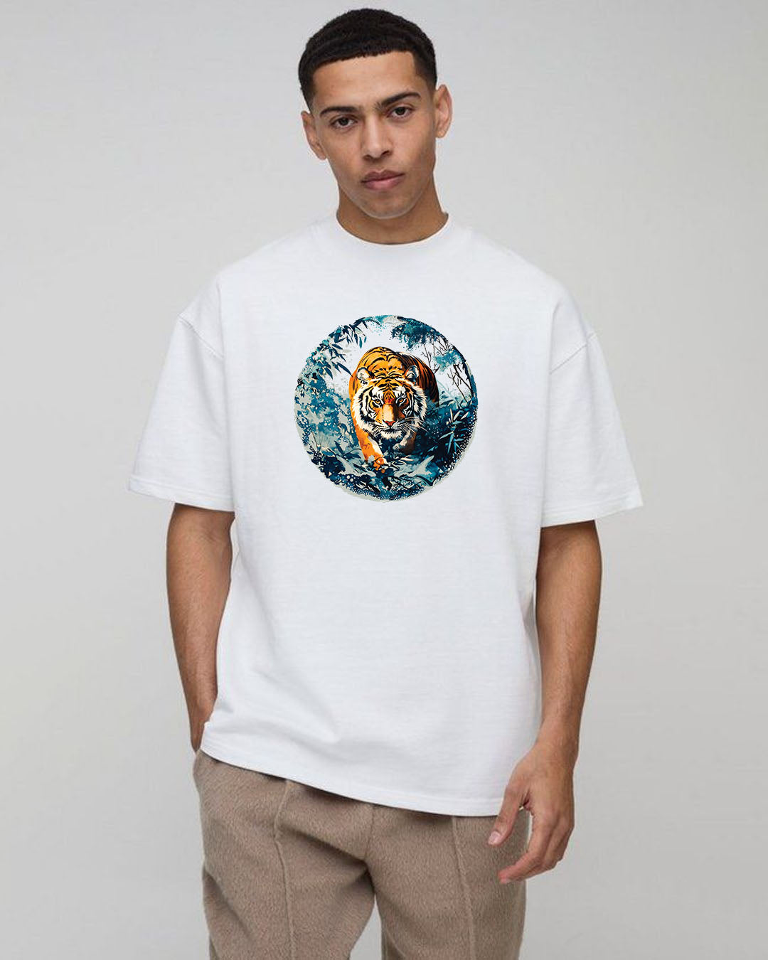Premium Jungle King Mens Oversize T-shirt