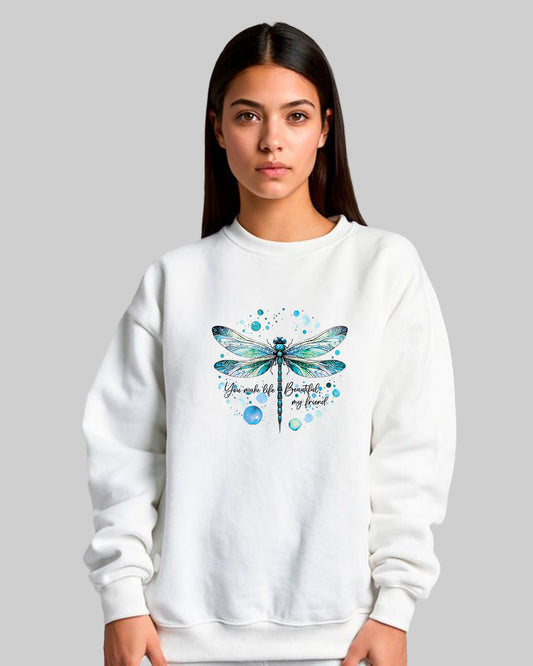 Serenity Dragonfly Womens Sweatshirt