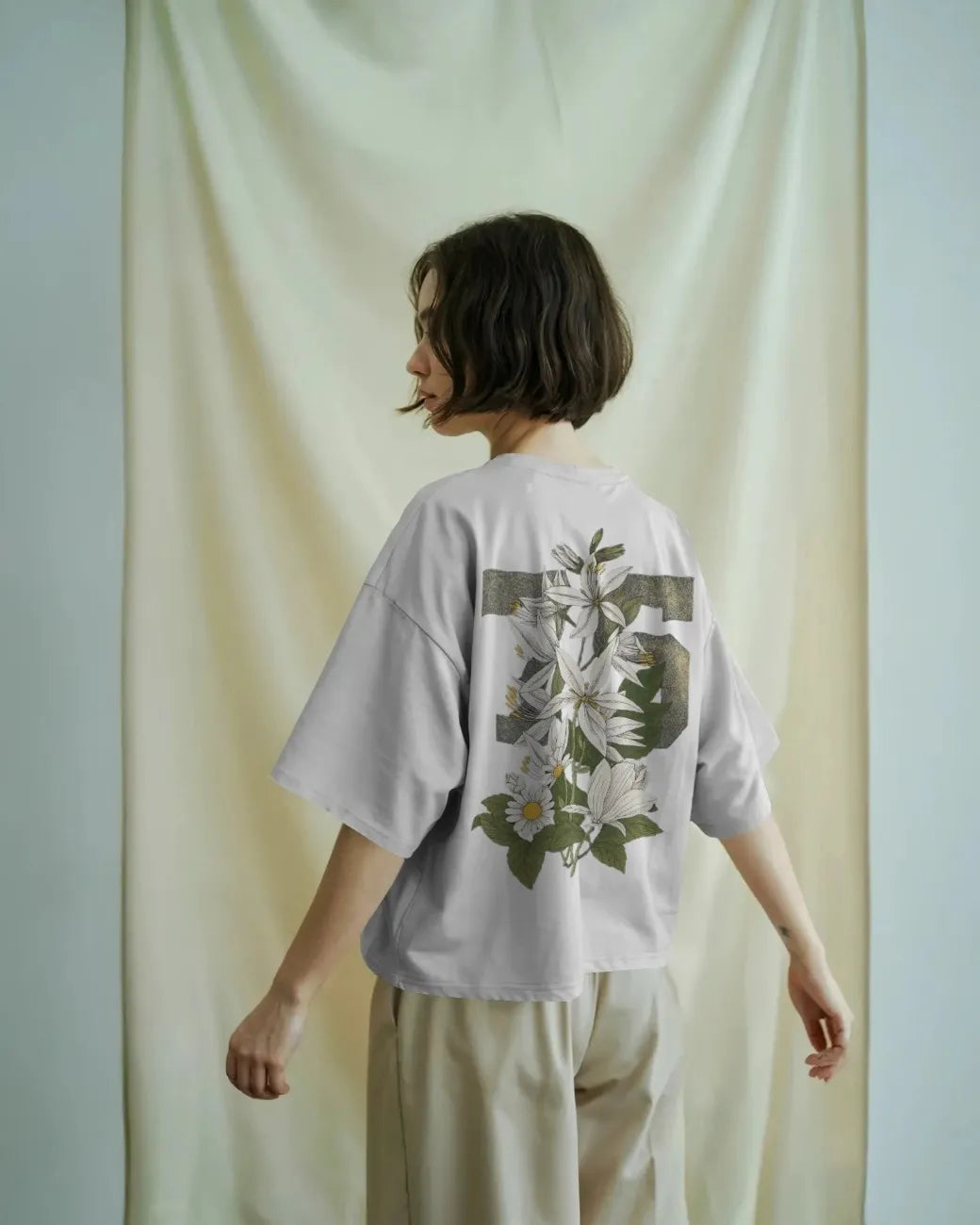 Whispers in Bloom Women Oversized T-shirt