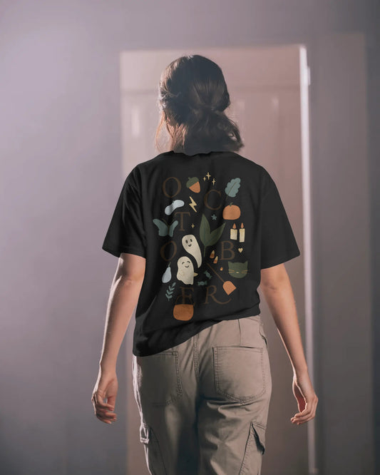 Spooky & Sweet October Oversized T-shirt