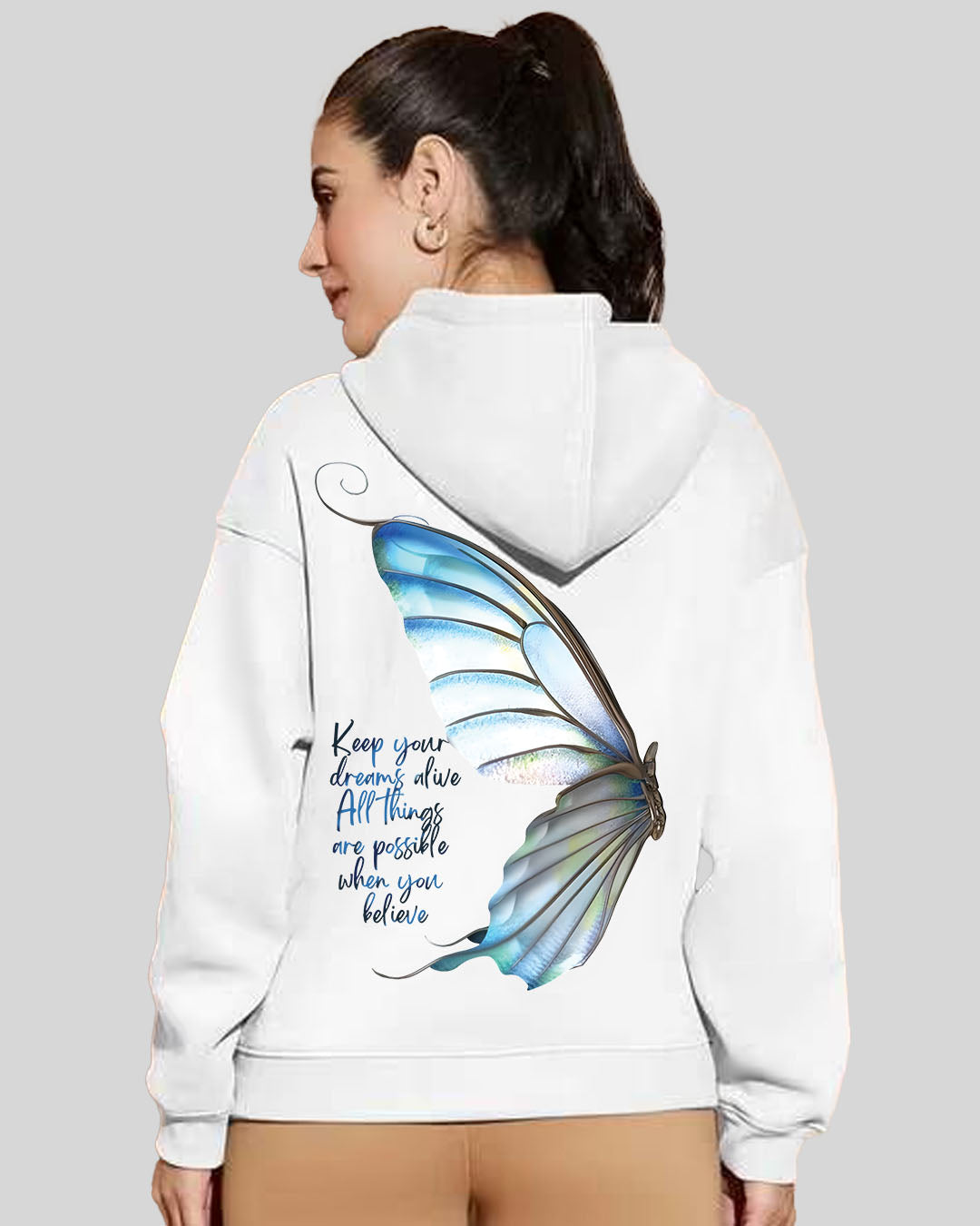 Believe in Beautiful Womens Hoodie