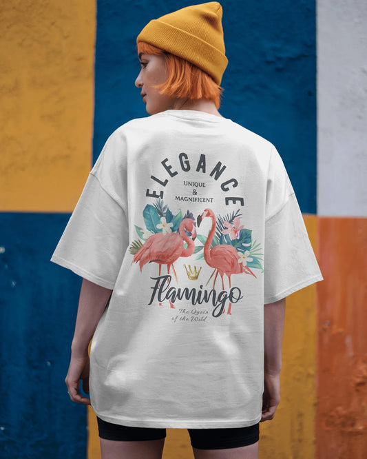 Tropical Elegance Women Oversized T-shirt