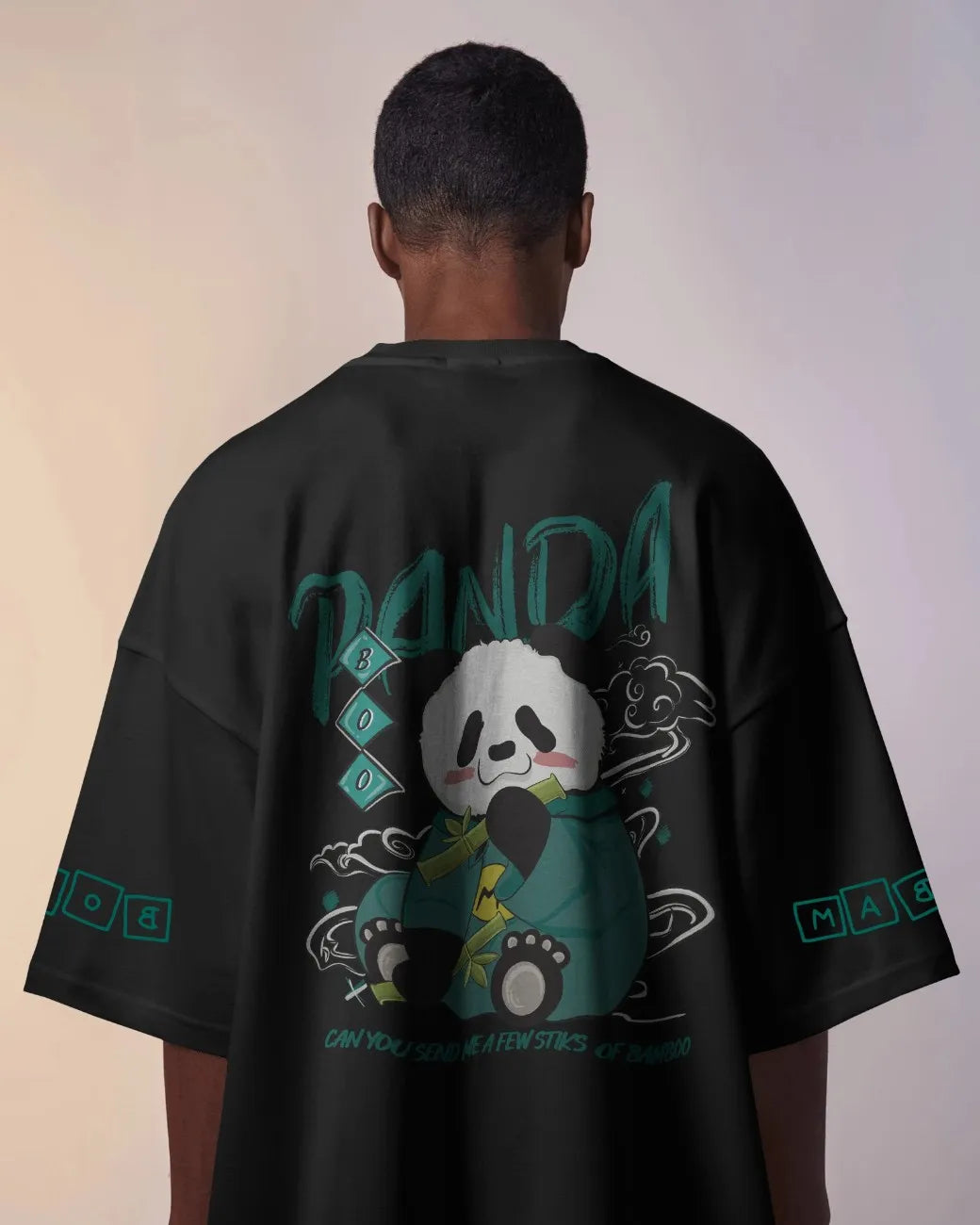 Bamboo Panda Mens Oversized T-shirt